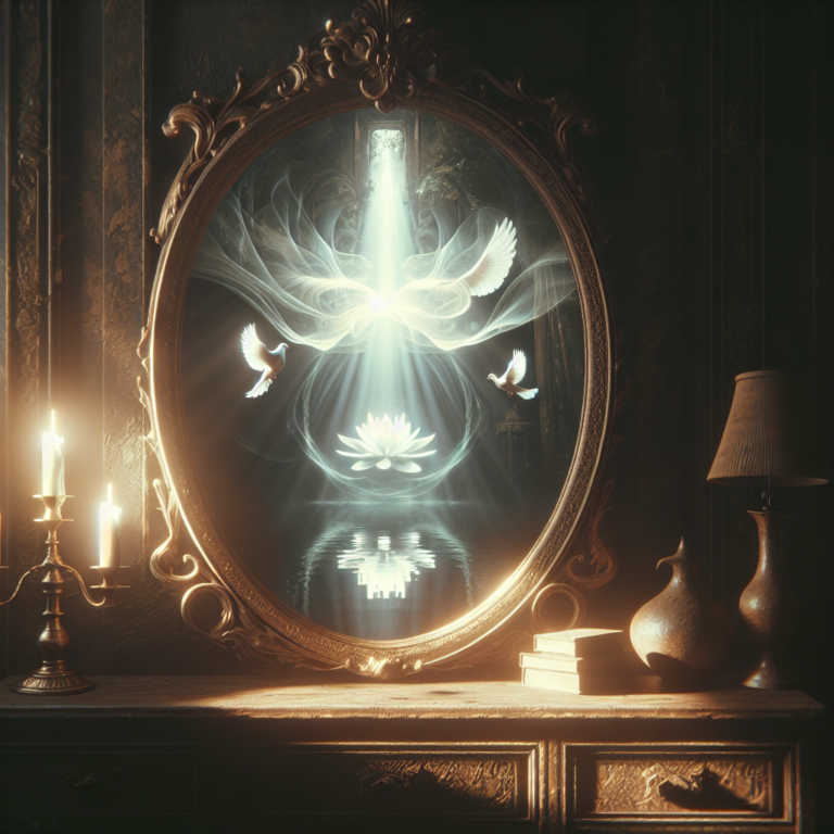 A Mirror In A Darkened Room